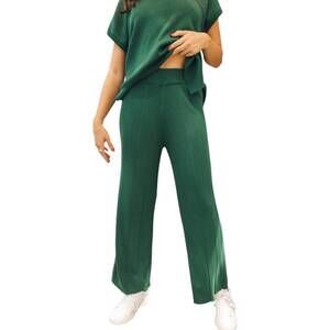 NEW LES SOEURS naya pants in forest green